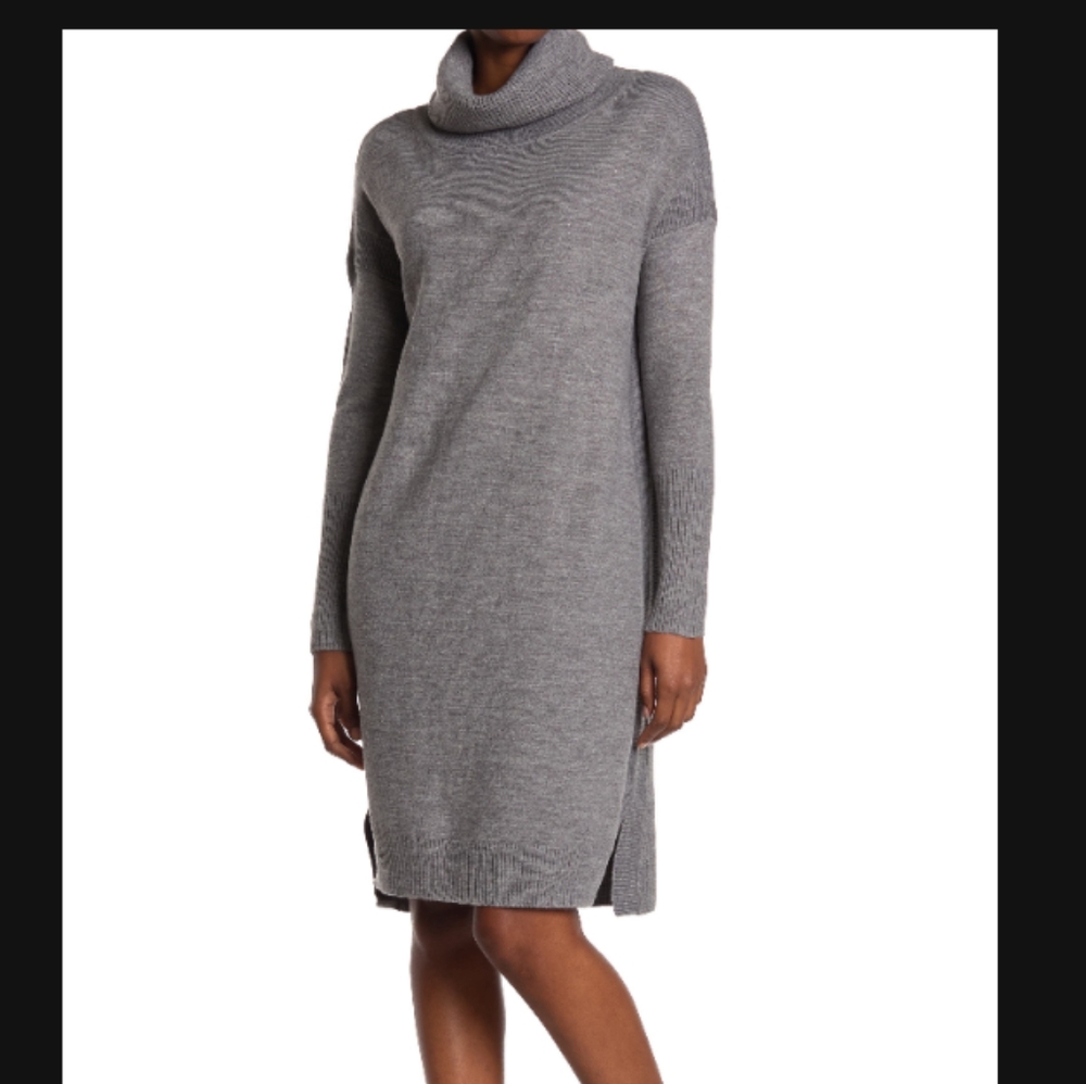 French Connection Gray Sweater Dress